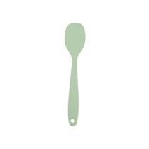 Espátula de Silicone Redonda Pequena - Mozcada VERDE