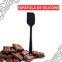 Espátula de Silicone Reta Preta - Versátil - Fácil Limpeza - Utensílio Culinário Espátula de Silicone Reta Preta - Versátil - Fácil Limpeza - Utensílio Culinário