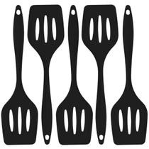 Espatula De Silicone Vada Preta Grande Kit 05 Un