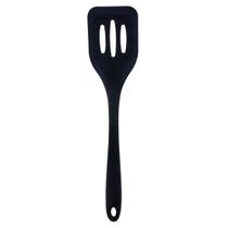 Espátula de Silicone Vazada Mimo Style 30x7 cm Preta Espátula de Silicone Vazada Mimo Style 30x7 cm Preta