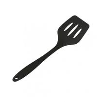 Espatula de silicone vazada preta