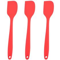 Espatula De Silicone Vermela Grande Kit 03 Un