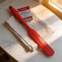 Espátula de Silicone Vermelho 24,5x2,5cm Espátula de Silicone Vermelho 24,5x2,5cm