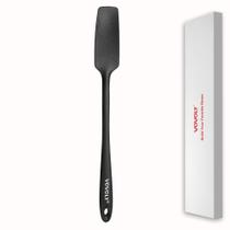 Espátula de silicone Vovoly Small Head com alça longa preta