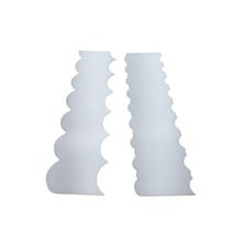 Espatula decorativa polietileno 23,9x6,8 peças kit-16