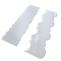 Espátula decorativa polietileno 23x6,5cm 2 peças kit-20