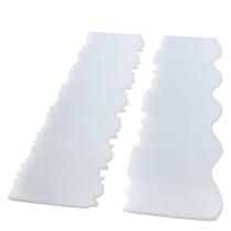 ESPÁTULA DECORATIVA POLIETILENO 23x6,5CM 2 PEÇAS KIT-21