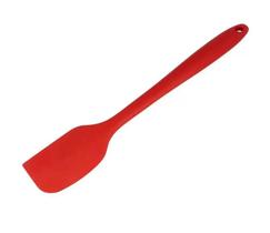 Espátula Diagonal Cabo Macilo Pão Duro 27cm em Silicone Vermelho UnyHome.