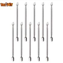 Espátula Dupla Empurrador Inox Profissional Manicure e Pedicure - Com 10