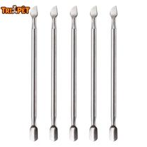 Espátula Dupla Empurrador Inox Profissional Manicure e Pedicure - Com 5