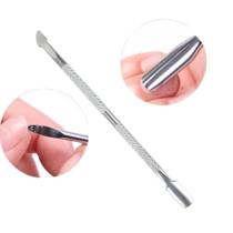 Espátula Dupla Empurrador Inox Profissional Manicure Espátula Dupla Empurrador Inox Profissional Manicure