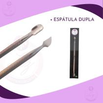 Espatula Dupla Unha Cutícula Manicure Pedicure Inox Com nota Espatula Dupla Unha Cutícula Manicure Pedicure Inox Com nota