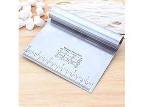 Espátula e Raspador Multiuso em Aço Inox P/ Massas, Legumes