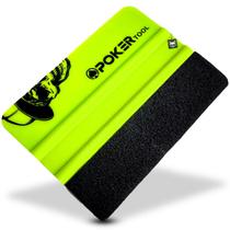 Espátula Envelopamento Retangular com Feltro Anti Risco Insulfilm Adesivo Película Vinil Poker Tool