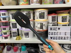 Espátula Essencial Preta e Ciano - Tupperware