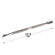Espátula Extrator de Cutículas Ponta Dupla 12,5cm Empurrador E Raspador Espátula Extrator de Cutículas Ponta Dupla 12,5cm Empurrador E Raspador