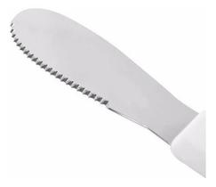 Espátula Faca 2 Em 1 Com Serra Geléia Pão Manteiga Creme Jjb