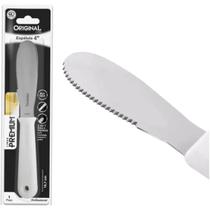 Espátula Faca 2 Em 1 Com Serra Pra Manteiga Creme Premium
