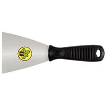 Espátula flexível metálica 10 cm com cabo plástico