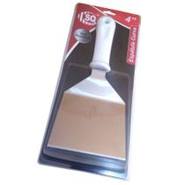 Espátula Hamburguer Aço Inox Curva Chapeiro 26X10Cm 4" Espátula Hamburguer Aço Inox Curva Chapeiro 26X10Cm 4"