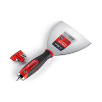 Espatula inox 5" 12,5cm drywall massa corrida com bits parafusa atlas at1414