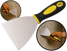 Espátula Inox Gesseiro Pintor Construção Aplicar Remover Massa Corrida 6 Polegadas Hutz