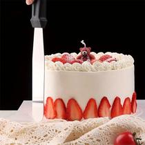 Espátula Inox para Confeitar 40cm Lâmina Fina Deslizante Alisa Cobertura Confeito Bolos Tortas Glacês Sobremesa Ideal para Confeiteiro Cozinha Premium
