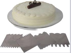 Espátula inox para Decoração Bolo 8 Modelos confeitaria Espátula inox para Decoração Bolo 8 Modelos confeitaria