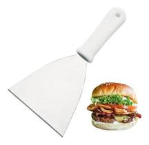 Espátula Inox Reta 5 Chapa Para Lanche Pizza Cozinh