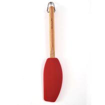 Espátula kitchenaid batedora de madeira e silicone vermelho kqr732ohere