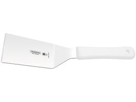 Espátula Lanche Fritura Profissional Lâmina Aço Inox 6 X 10cm Cabo Branco - Tramontina 24674185 Espátula Lanche Fritura Profissional Lâmina Aço Inox 6 X 10cm Cabo Branco - Tramontina 24674185