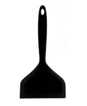 Espatula Larga Em Silicone Com Cabo Maciço Preta 25.8 Cm. Espatula Larga Em Silicone Com Cabo Maciço Preta 25.8 Cm.