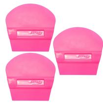 Espátula Leque 33 Rosa Semi Flexível Profissional 03pçs Espátula Leque 33 Rosa Semi Flexível Profissional 03pçs