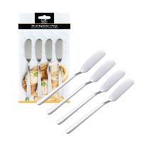 Espátula Manteiga Patê Geleia 15cm Faca Gourmet 4 Peças Inox