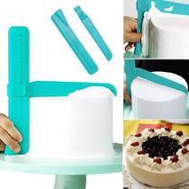 Espátula Niveladora Bolo Ajustável Raspador Alisador Angular
