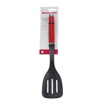 Espatula Nylon Vazada Perfurada Vermelho Antiaderente Cozinha Omelete Fritura Decorativa bolo doce Kitchenaid