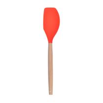 Espátula Pão Duro Raspadora Raspa Tudo Silicone Bambu 32cm