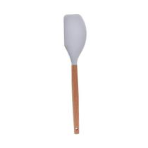 Espátula Pão Duro Silicone com Cabo em Madeira 32cm Kenya Cinza Espátula Pão Duro Silicone com Cabo em Madeira 32cm Kenya Cinza