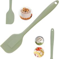 Espátula Pão Duro Silicone Fechada Raspadora 35cm Verde