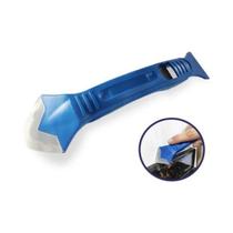 Espatula para aplicação de silicone e rejunte 3 em 1