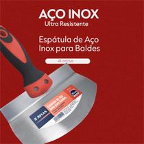 Espátula para Balde Lâmina Arredondada P/ Retirada de Textura e Massas