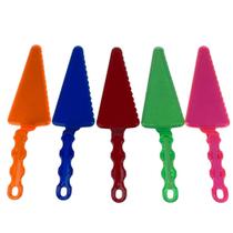 Espátula para Bolo e Torta Colorida com Serrilha Pá para Servir em Plástico Resistente