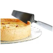 Espatula para Bolo Inox Premium Cabo Branco com serra