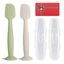 Espátula para creme de assadura de bebê MAIKKB, 2 peças com estojo