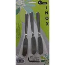 Espátula para manteiga e Pate 3 peças aço Inox - Viel Espátula para manteiga e Pate 3 peças aço Inox - Viel