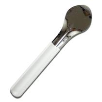 ESPÁTULA Para Sorvete Italiano, Açaí INOX 28 cm Cabo BRANCO ESPÁTULA Para Sorvete Italiano, Açaí INOX 28 cm Cabo BRANCO