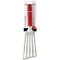 Espátula Perfurada Flexível 32cm de Aço Inox Vermelho KitchenAid Inoxidável com Alça KHA024OHEREG Espátula Perfurada Flexível 32cm de Aço Inox Vermelho KitchenAid Inoxidável com Alça KHA024OHEREG