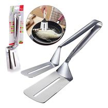 Espátula Pinça Pegadora Dupla Aço Inox 26cm Espátula Pinça Pegadora Dupla Aço Inox 26cm