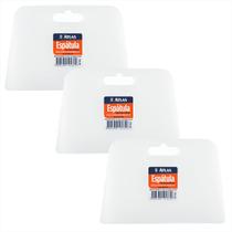 Espátula Plástica P/ Massa Pintura Cola 13cm Atlas - 3 Und