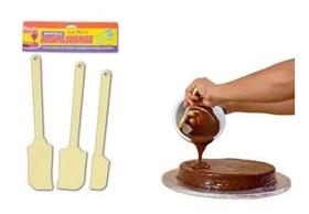 Espátula Raspa Sobras Tamanho ( P,m,g ) Com 3un